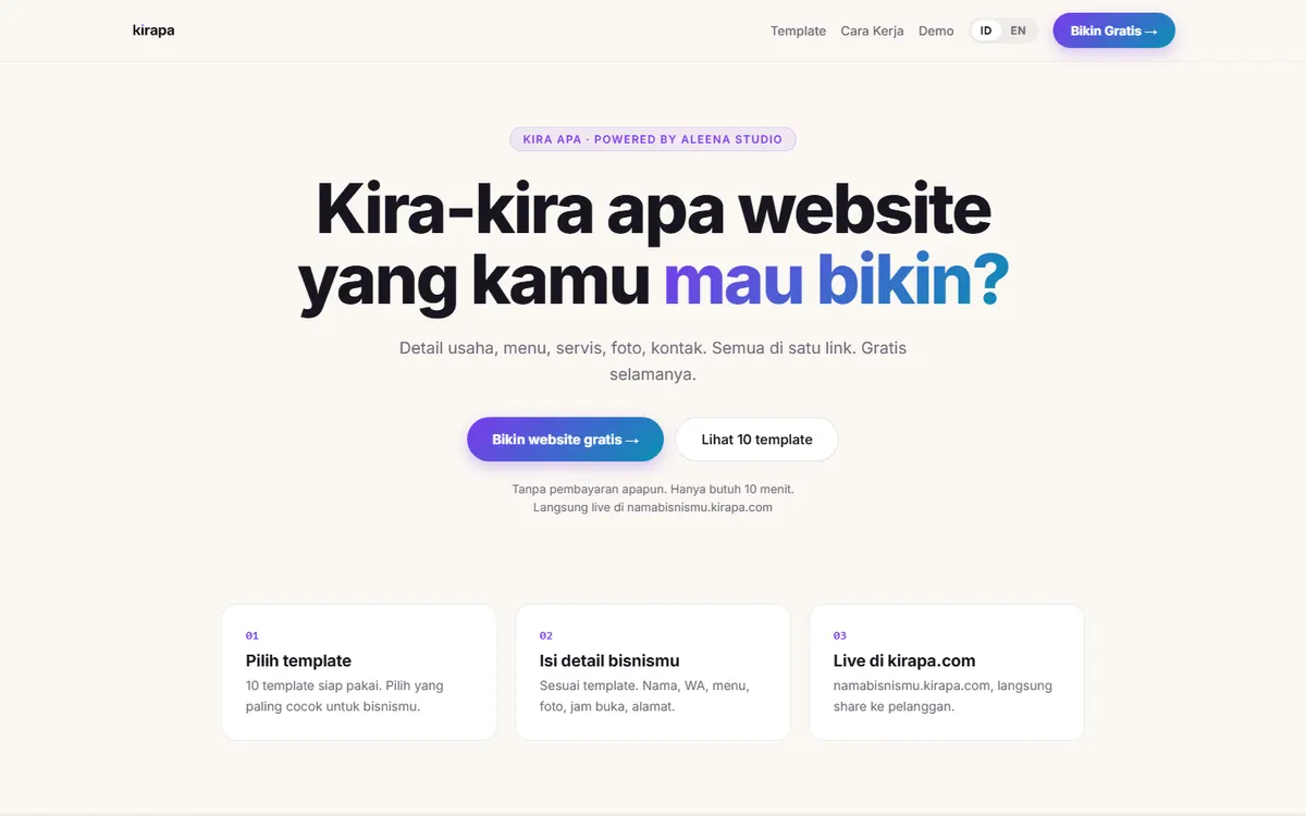 Kirapa website